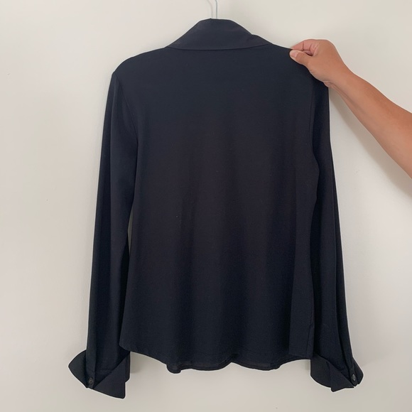 W BY WORTH Black Button Up Dress Shirt - Picture 3 of 3